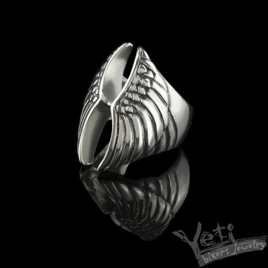 Срібне жіноче кільце «Wings»