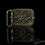Серебряная пряжка байкерская  Medieval cross 