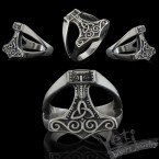 Чоловічий срібний перстень Hammer of Thor 1090468230