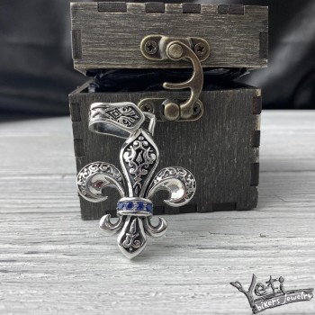 Серебряный кулон "Fleur de Lis" 1121229094