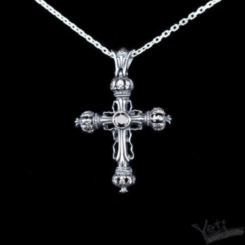 Серебряный мужской кулон Сross King Locrinus 1099123036