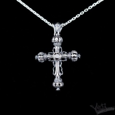 Серебряный мужской кулон Сross King Locrinus 1099123036