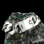 Срібний чоловічий масивний браслет "Panzer Heavy" 