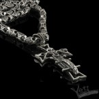 Массивная мужская цепь из серебра Malt Cross 1099123056