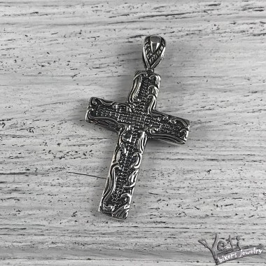Серебряный массивный кулон крест "Cross " 1144375723