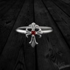 Срібне жіноче кільце Medieval Cross