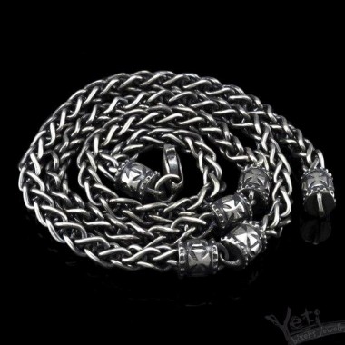 Цепь из серебра железный крест "Maltese cross" 1099123047