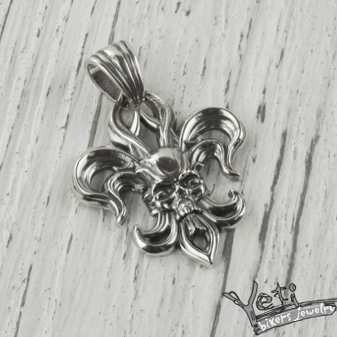 Серебряный мужской подвес "Fleur de Lis" 1121452936