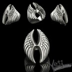Срібне жіноче кільце Wings