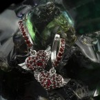 Срібні сережки серце Amazing