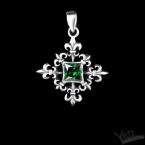 Кулон женский из серебра Fleur
