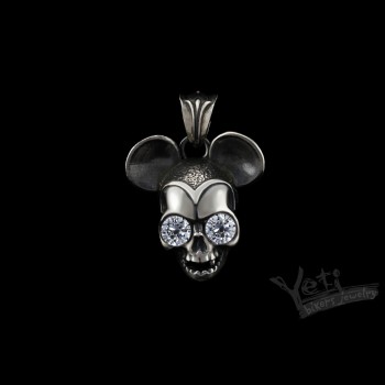 Срібний жіночий кулон "Mickey"