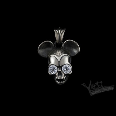 Серебряный женский кулон "Mickey"