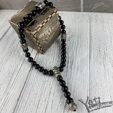 Четки из агата и серебра