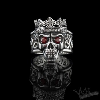 Срібне жіноче кільце череп "Santa Muerte"
