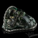 Массивная серебряная цепь Fleur De Lis & Skull 1108728210