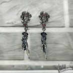 Серебряные серьги Witches