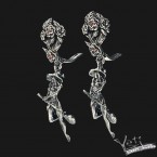 Серебряные серьги Witches