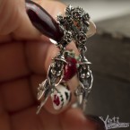 Серебряные серьги Witches