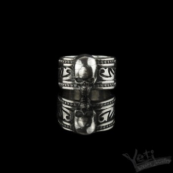 Срібний перстень з черепом "Goth"