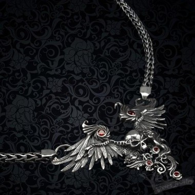 Серебряное женское колье "Angel of Freedom"