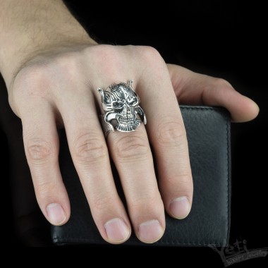 Срібний перстень дракула «Dracula» 