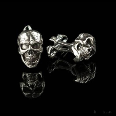 Серебряные запонки череп cufflinks  "Skulls"