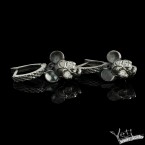 Серебряные серьги с черепом "Mickey" 