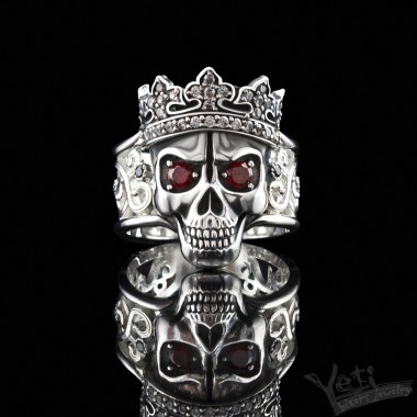 Срібне жіноче кільце череп "Santa Muerte" 