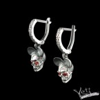 Серебряные серьги "Mickey" 