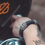 Чоловічий браслет з черепами Chid