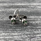 Серебряные серьги с черепом "Mickey" 2