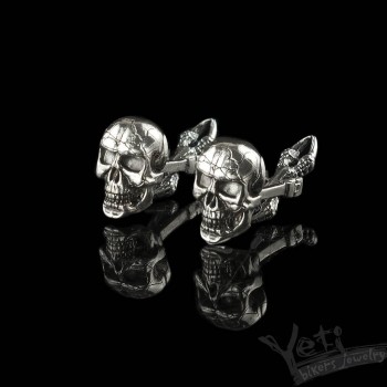 Срібні запонки cufflinks "Chucky"