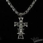 Массивная мужская цепь из серебра Malt Cross 1099123056