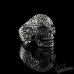 Срібний перстень з черепом "Chicano" 2132