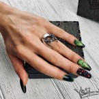 Срібне жіноче кільце Witch 