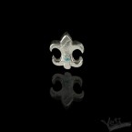 Бусина Fleur de Lys  с камнями на выбор