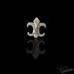 Бусина Fleur de Lys  с камнями на выбор
