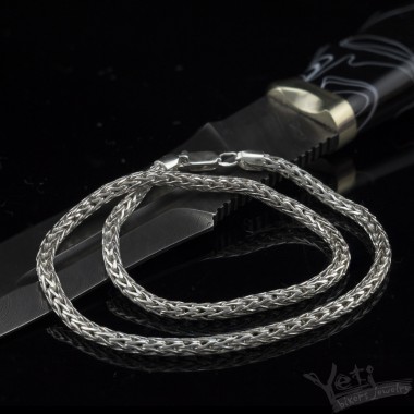 Серебряная цепь "Колос"