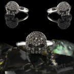 Срібне жіноче кільце Scull Сrystal 1091348347