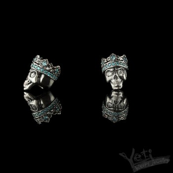 Серебряная бусина с черепом "Santa Muerte" 1126554853