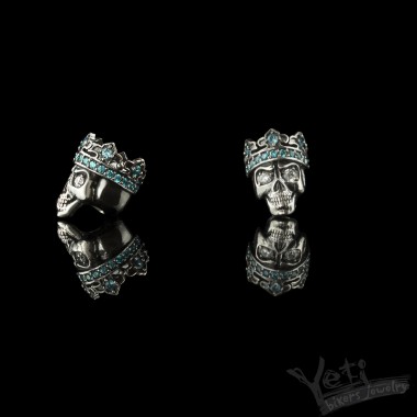 Серебряная бусина с черепом "Santa Muerte" 1126554853