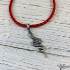 Серебряный женский кулон "Snake"