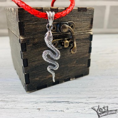 Серебряный женский кулон "Snake"