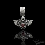 Срібна намистина для браслетів Шарм Amazing