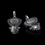 Серебряный мужской кулон для байкера  "V-twin" 1099123025