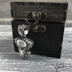 Серебряный мужской кулон для байкера  "V-twin" 1099123025