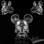 Срібне жіноче кільце Mickey Mouse