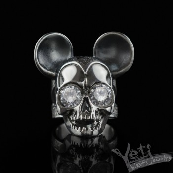 Срібне жіноче кільце "Mickey Mouse"