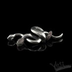 Срібний жіночий кулон "Snakes"